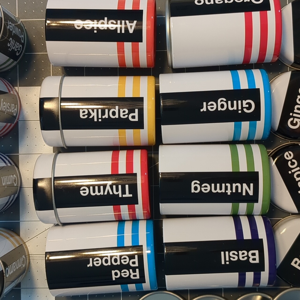 Set of 12 Metal Spice Shakers